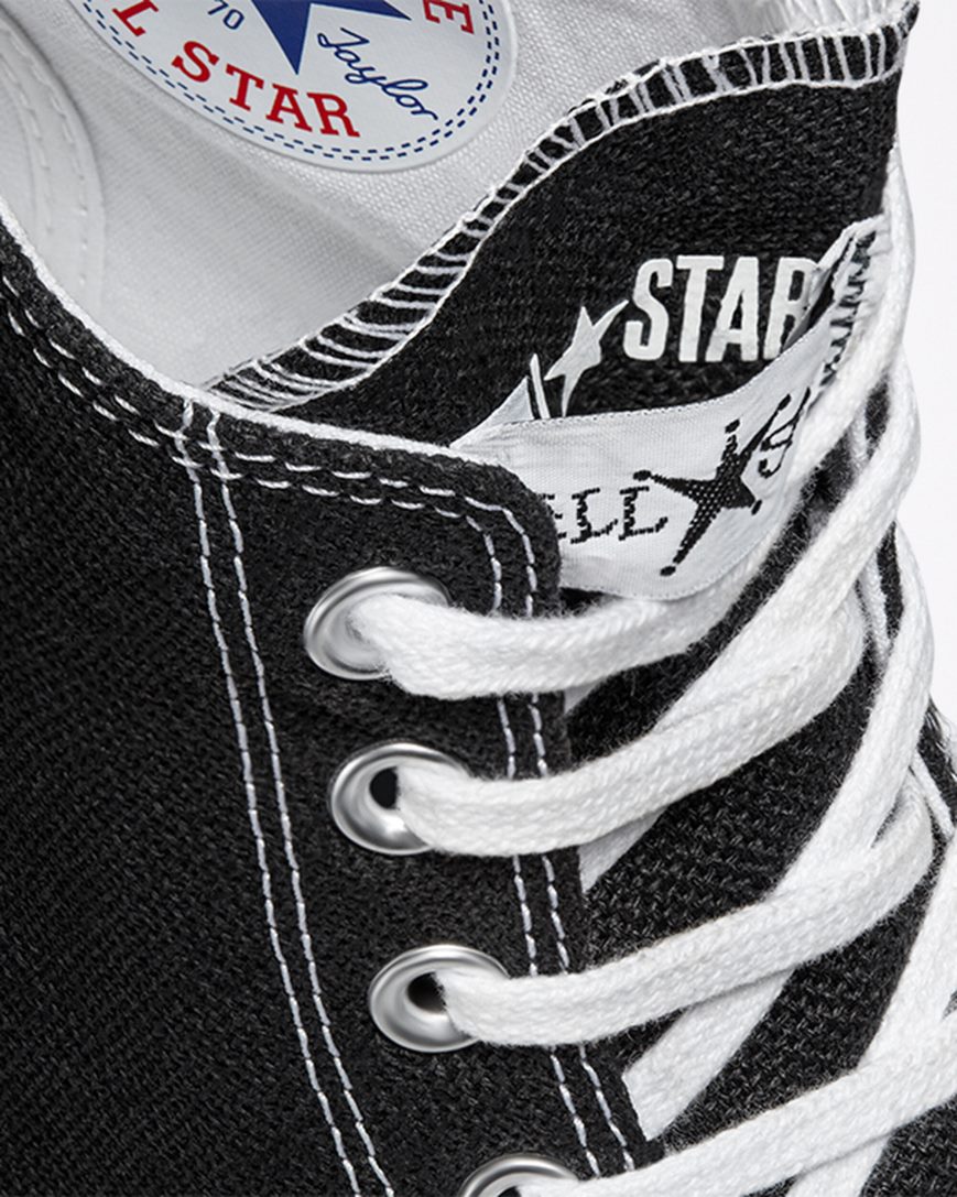 Tenisi Inalti Barbati Converse x Stüssy Chuck 70 Negrii Albi Negrii | RO GAY0C243